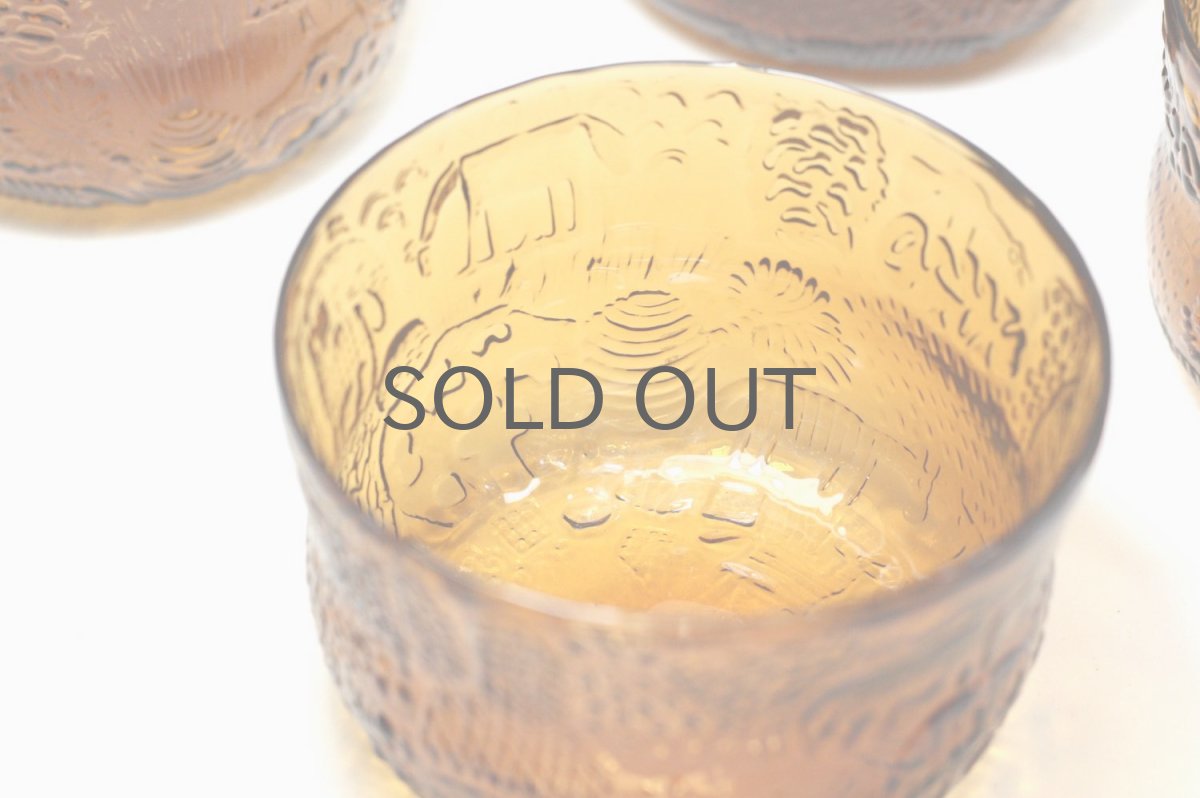 画像5: 北欧ビンテージガラス/Oiva Toikka/オイバ・トイッカ/ファウナ/NUUTAJARVI/ヌータヤルヴィ/ボウル/アンバー (5)