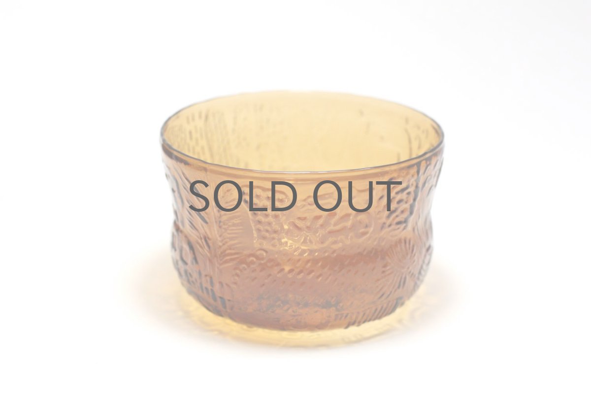 画像3: 北欧ビンテージガラス/Oiva Toikka/オイバ・トイッカ/ファウナ/NUUTAJARVI/ヌータヤルヴィ/ボウル/アンバー (3)