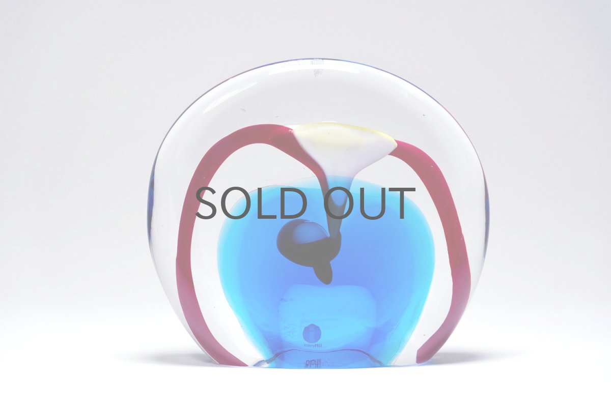 画像2: 北欧アートガラス/ビンテージガラス/アートピース/Oiva Toikka/オイバトイッカ/Lolli/ロリ/2005/ブルー (2)