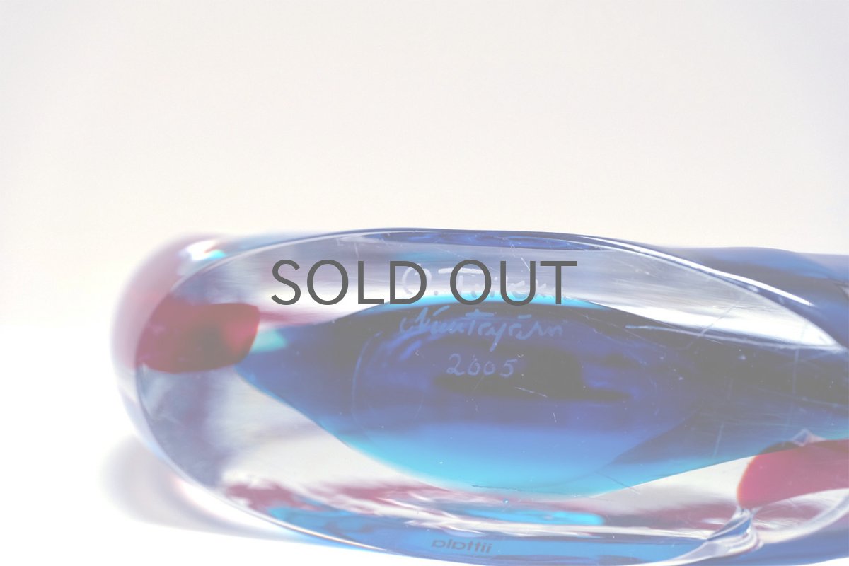 画像8: 北欧アートガラス/ビンテージガラス/アートピース/Oiva Toikka/オイバトイッカ/Lolli/ロリ/2005/ブルー (8)