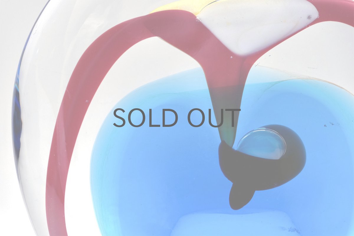 画像7: 北欧アートガラス/ビンテージガラス/アートピース/Oiva Toikka/オイバトイッカ/Lolli/ロリ/2005/ブルー (7)