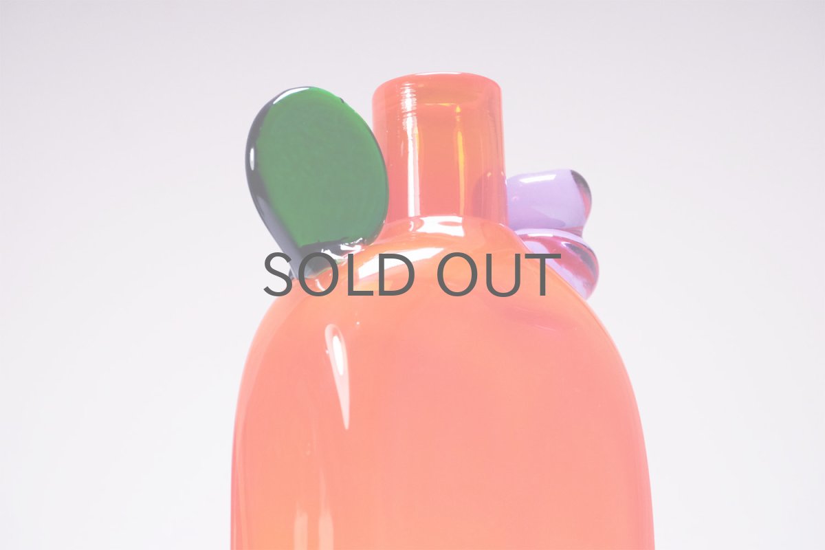 画像7: 北欧アートガラス/ビンテージガラス/Oiva Toikka/オイバ・トイッカ/Nuutajarvi/ヌータヤルヴィ/Pampula/PomPom Bottle/ポンポンボトル/N526/ニュータルヤルヴィレッド (7)