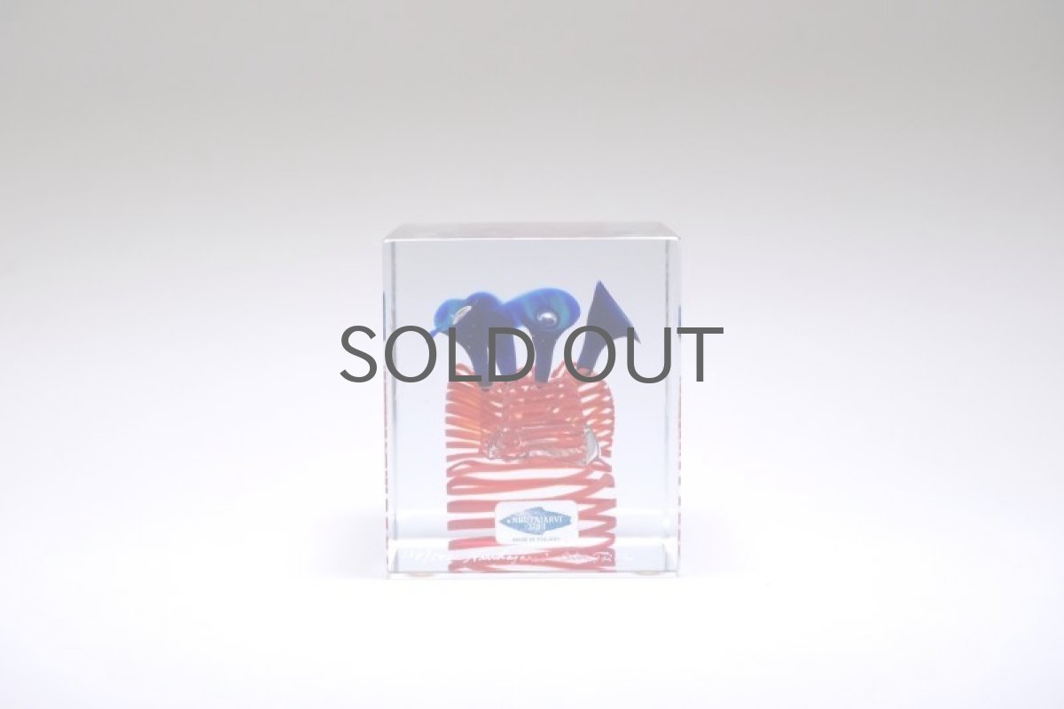 画像3: 北欧アートガラス/ビンテージガラス/アートピース/Oiva Toikka/オイバトイッカ/Nuutajarv/ヌータヤルヴィ/Cube/スペシャルキューブ/500個限定 (3)