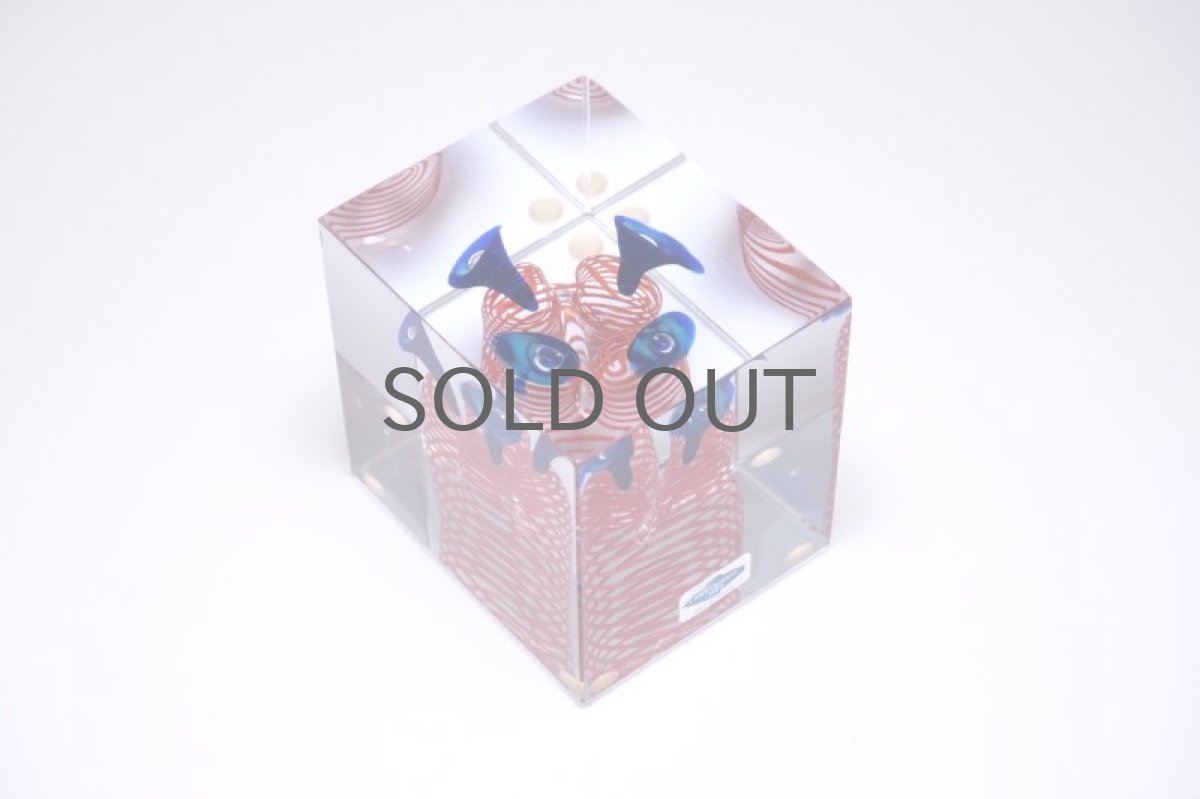 画像5: 北欧アートガラス/ビンテージガラス/アートピース/Oiva Toikka/オイバトイッカ/Nuutajarv/ヌータヤルヴィ/Cube/スペシャルキューブ/500個限定 (5)