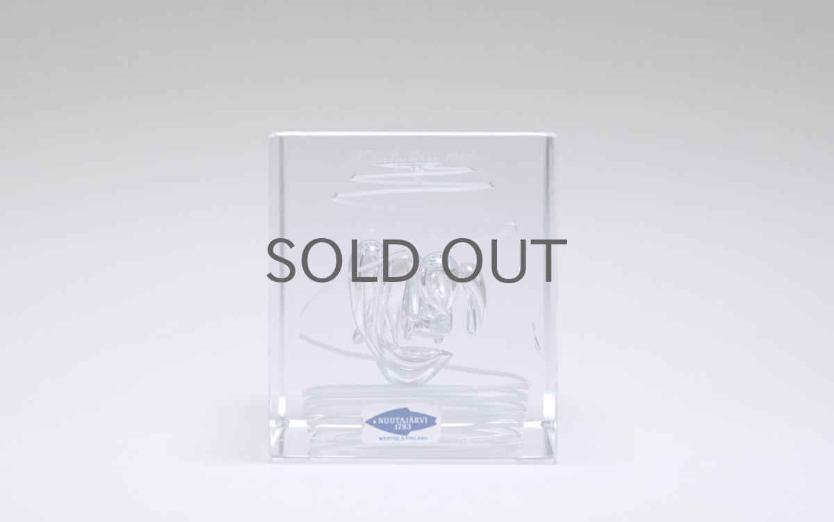 画像2: 北欧アートガラス/ビンテージガラス/アートピース/Oiva Toikka/オイバトイッカ/Annual Cube/アンニュアルキューブ/1987年 (2)