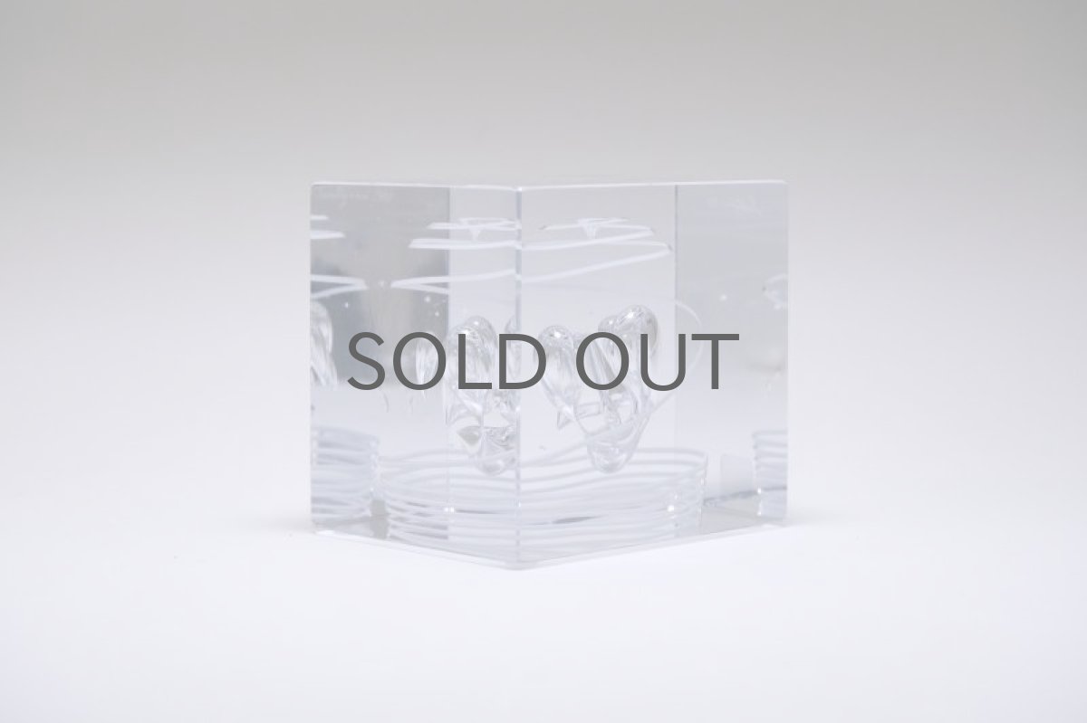 画像3: 北欧アートガラス/ビンテージガラス/アートピース/Oiva Toikka/オイバトイッカ/Annual Cube/アンニュアルキューブ/1987年 (3)