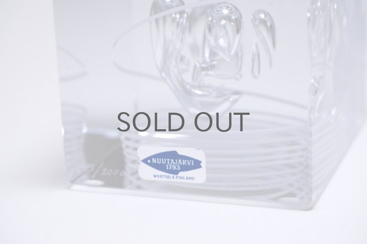 画像5: 北欧アートガラス/ビンテージガラス/アートピース/Oiva Toikka/オイバトイッカ/Annual Cube/アンニュアルキューブ/1987年 (5)