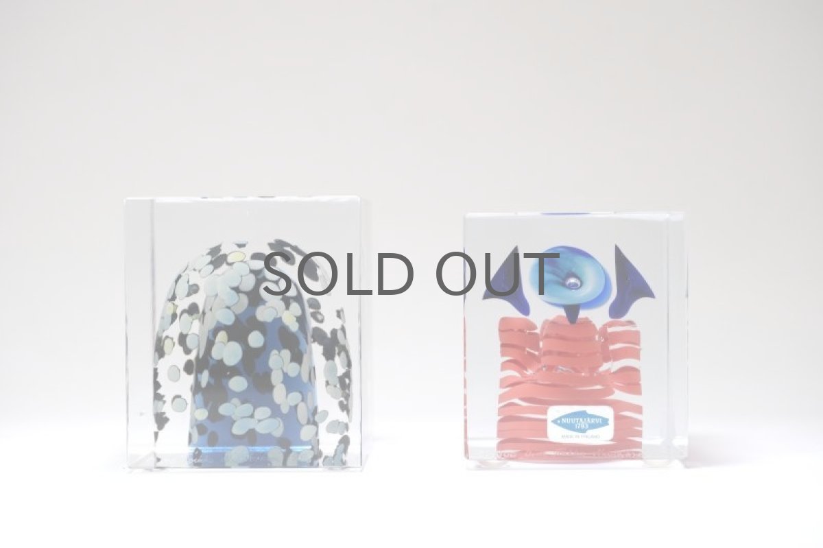 画像8: 北欧アートガラス/ビンテージガラス/アートピース/Oiva Toikka/オイバトイッカ/Cube/スペシャルキューブ/フィンランド独立75周年/750個限定 (8)