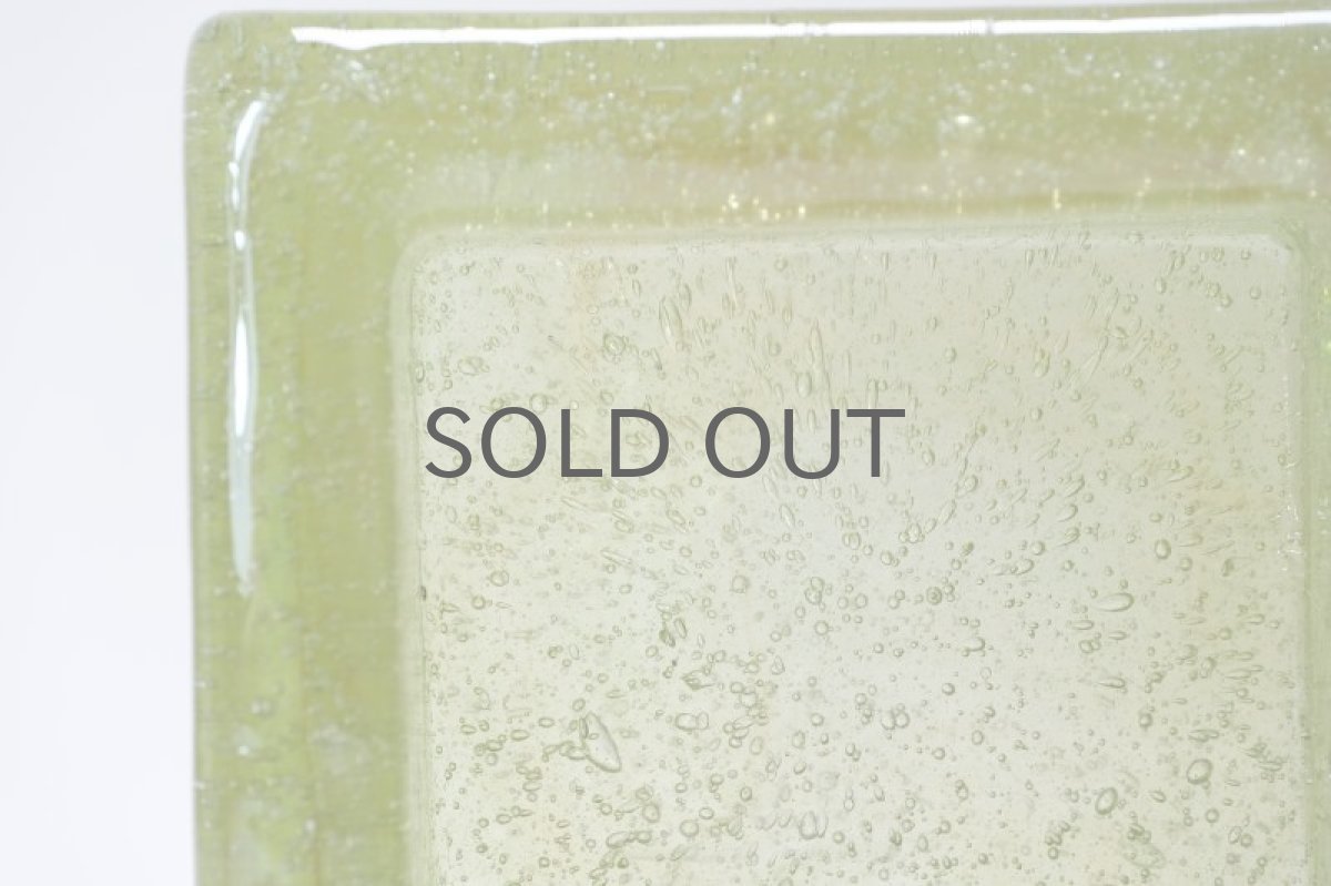 画像4: 北欧ガラス/Oiva Toikka/オイバ・トイッカ/Nuutajarvi/ヌータヤルヴィ/IGLU/イグルー/スクエアー/グリーン/No.3 (4)