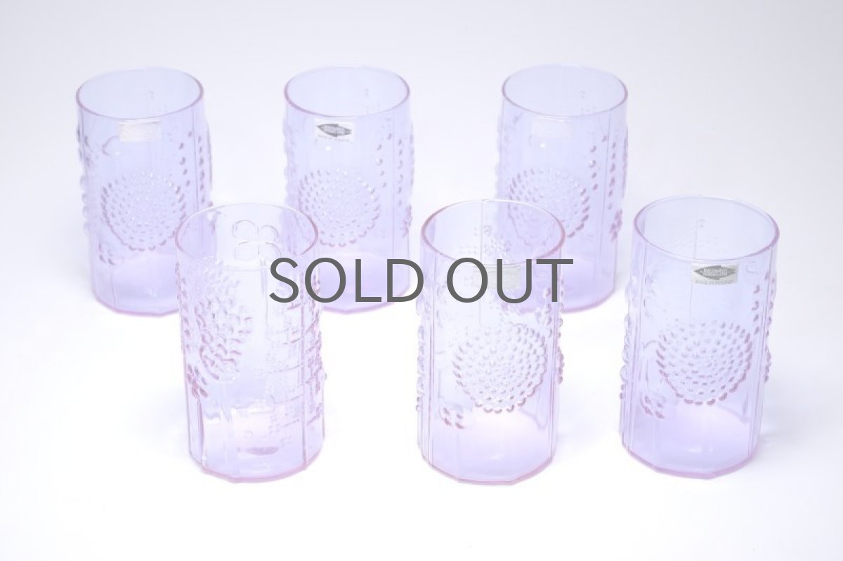 画像2: 北欧ビンテージガラス/オイバトイッカ/フローラ/グラス/タンブラー/高さ10cm/アメジスト (2)