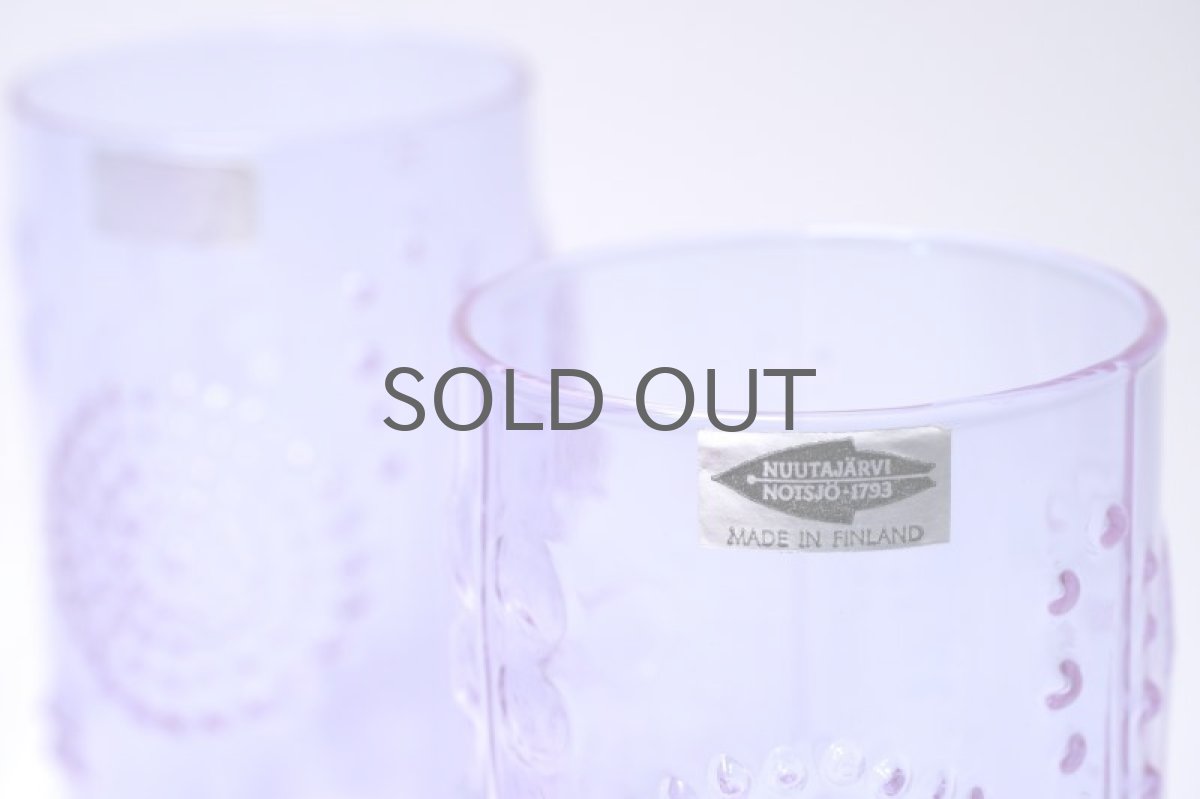 画像5: 北欧ビンテージガラス/オイバトイッカ/フローラ/グラス/タンブラー/高さ10cm/アメジスト (5)