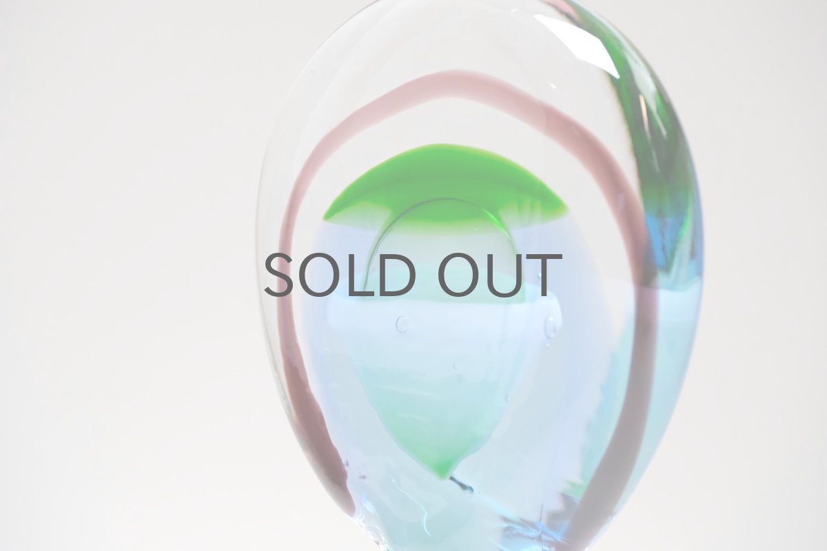 画像3: 北欧アートガラス/ビンテージガラス/アートピース/Oiva Toikka/オイバトイッカ/Lollipop/ロリポップ/2007/100個限定 (3)