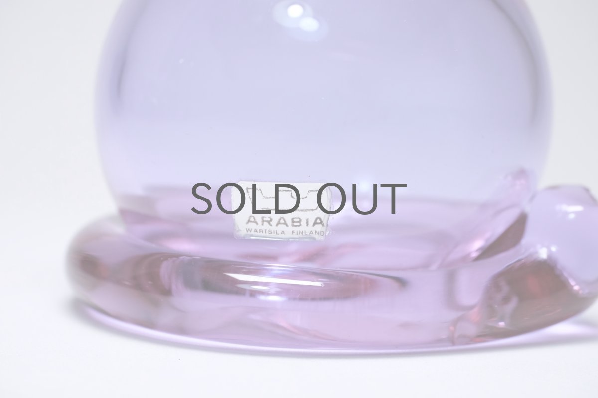 画像3: 北欧アートガラス/ビンテージガラス/Inkeri Toikka/インケリ・トイッカ/Kissa/アメジスト/ネコオブジェ (3)