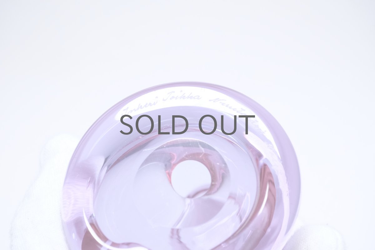 画像7: 北欧アートガラス/ビンテージガラス/Inkeri Toikka/インケリ・トイッカ/Kissa/アメジスト/ネコオブジェ (7)