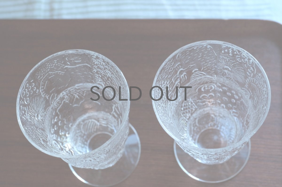 画像4: 北欧ビンテージガラス/Oiva Toikka/オイバ・トイッカ/Fauna/ファウナ/NUUTAJARVI/ヌータヤルヴィ/ワイングラス/クリア (4)