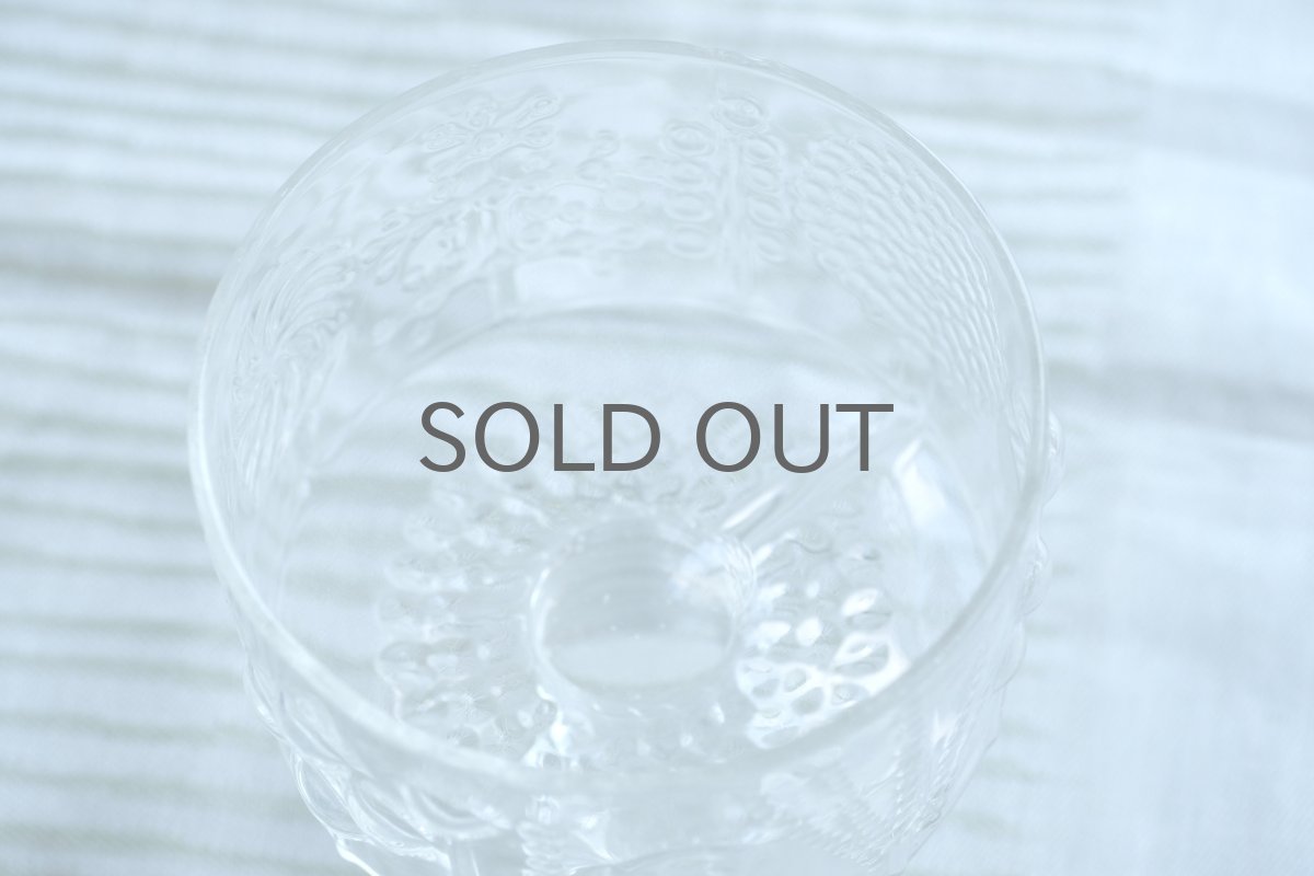 画像3: 北欧ビンテージガラス/Oiva Toikka/オイバトイッカ/Flora/フローラ/ヌータヤルヴィ/脚付き/デザートボウル (3)