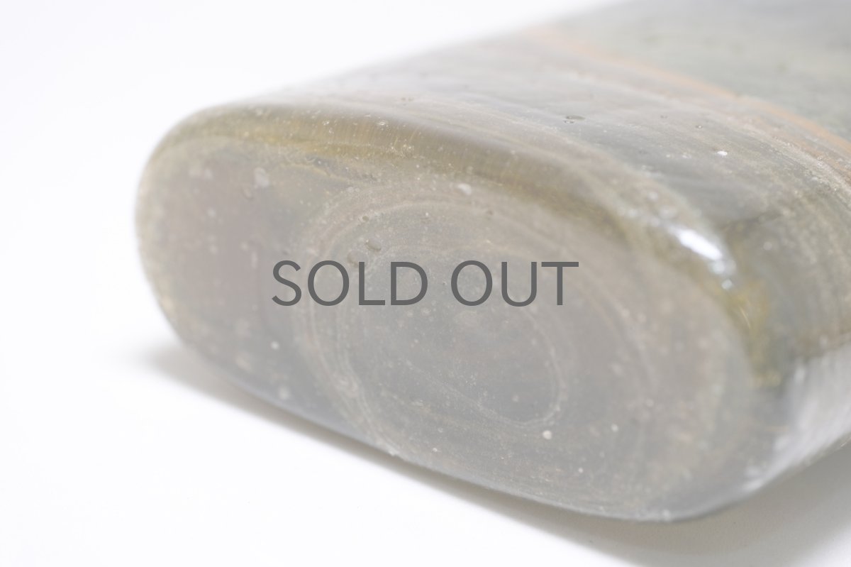 画像7: 北欧アートガラス/ビンテージガラス/Oiva Toikka/オイバ・トイッカ/Nuutajarvi/ヌータヤルヴィ/Puteli/プテリボトル/Lサイズ/ダークブルー (7)