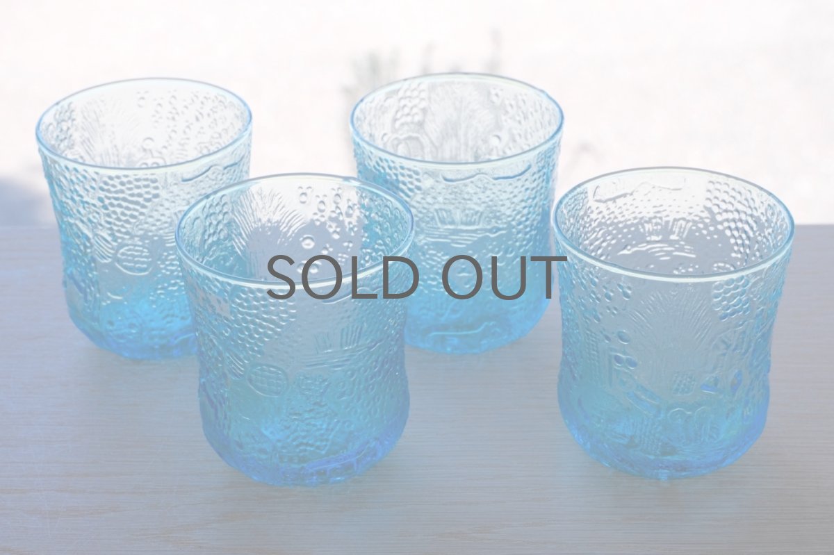 画像2: 北欧ビンテージガラス/Oiva Toikka/オイバ・トイッカ/ファウナ/NUUTAJARVI/ヌータヤルヴィ/ブルー/グラス (2)