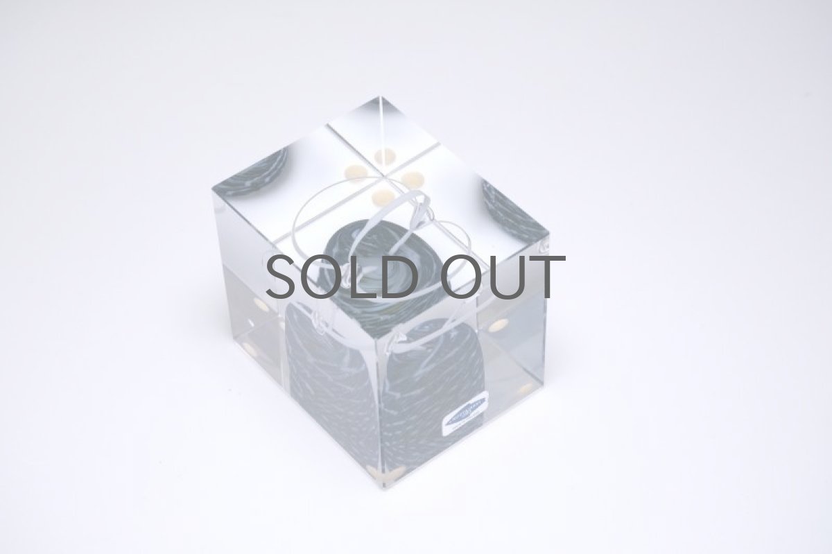 画像5: 北欧アートガラス/ビンテージガラス/アートピース/Oiva Toikka/オイバトイッカ/Nuutajarv/ヌータヤルヴィ/Cube/スペシャルキューブ/ダークグリーン (5)