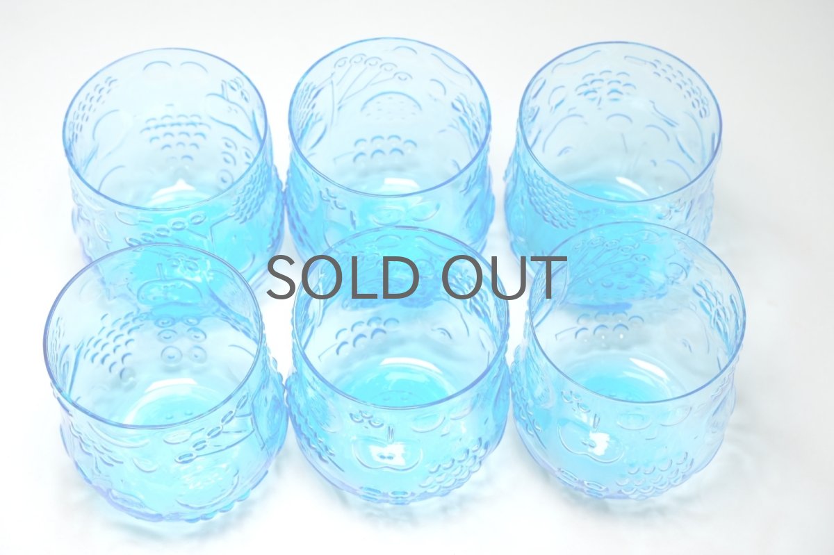 画像4: 北欧ビンテージガラス/Oiva Toikka/オイバトイッカ/Frutta/フルッタ/タンブラー/ブルー (4)