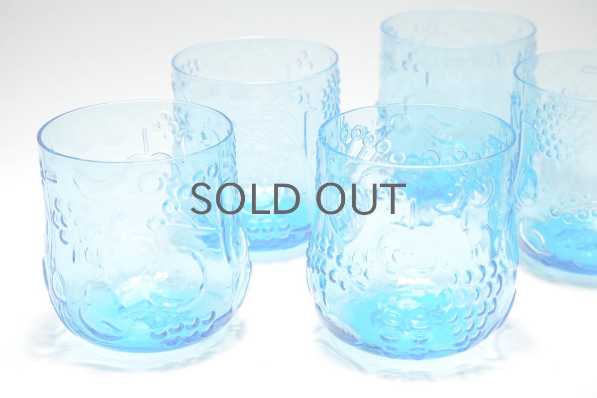 画像2: 北欧ビンテージガラス/Oiva Toikka/オイバトイッカ/Frutta/フルッタ/タンブラー/ブルー (2)