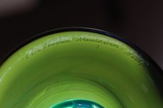 画像10: 【価格見直し】北欧アートガラス/ビンテージガラス/Oiva Toikka/オイバ・トイッカ/Nuutajarvi/ヌータヤルヴィ/オレンジ✕グリーン/ユニークピース (10)