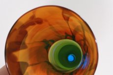 画像8: 【価格見直し】北欧アートガラス/ビンテージガラス/Oiva Toikka/オイバ・トイッカ/Nuutajarvi/ヌータヤルヴィ/オレンジ✕グリーン/ユニークピース (8)