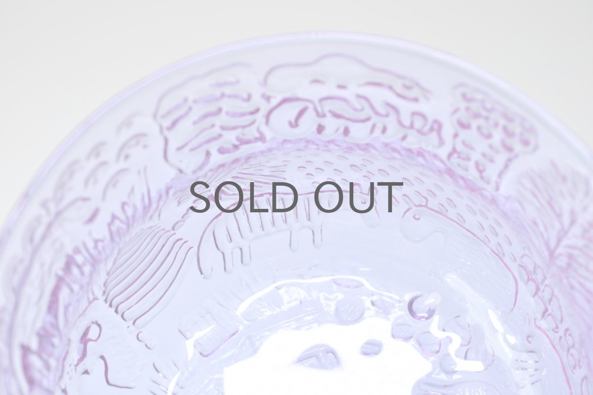 画像3: 北欧ビンテージガラス/Oiva Toikka/オイバ・トイッカ/ファウナ/NUUTAJARVI/ヌータヤルヴィ/アメジスト/ボウル (3)