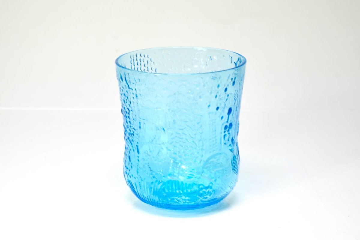 画像3: 北欧ビンテージガラス/Oiva Toikka/オイバ・トイッカ/ファウナ/NUUTAJARVI/ヌータヤルヴィ/ブルー/グラス (3)