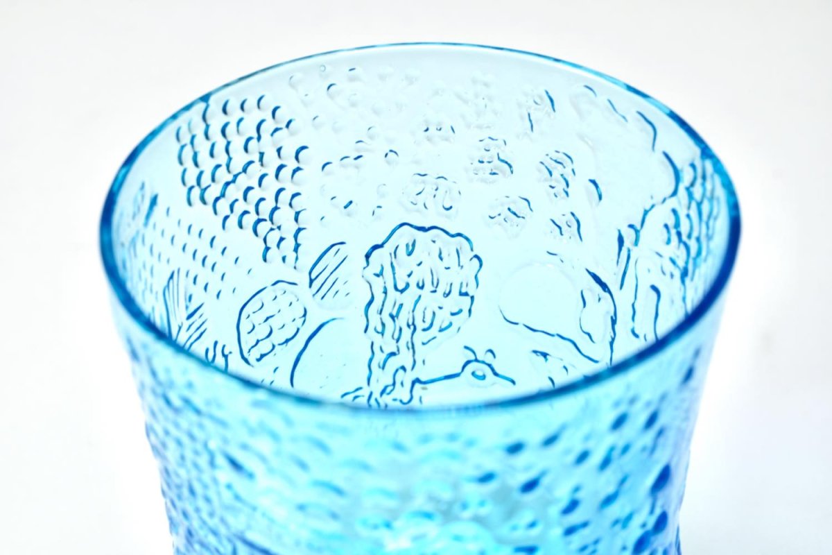 画像5: 北欧ビンテージガラス/Oiva Toikka/オイバ・トイッカ/ファウナ/NUUTAJARVI/ヌータヤルヴィ/ブルー/グラス (5)