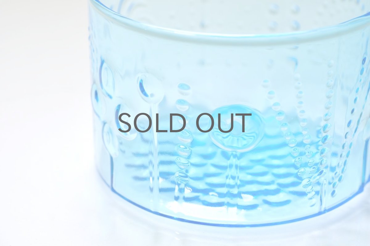 画像2: 北欧ビンテージガラス/Oiva Toikka/オイバトイッカ/Flora/フローラ/Sボウル/ブルー (2)