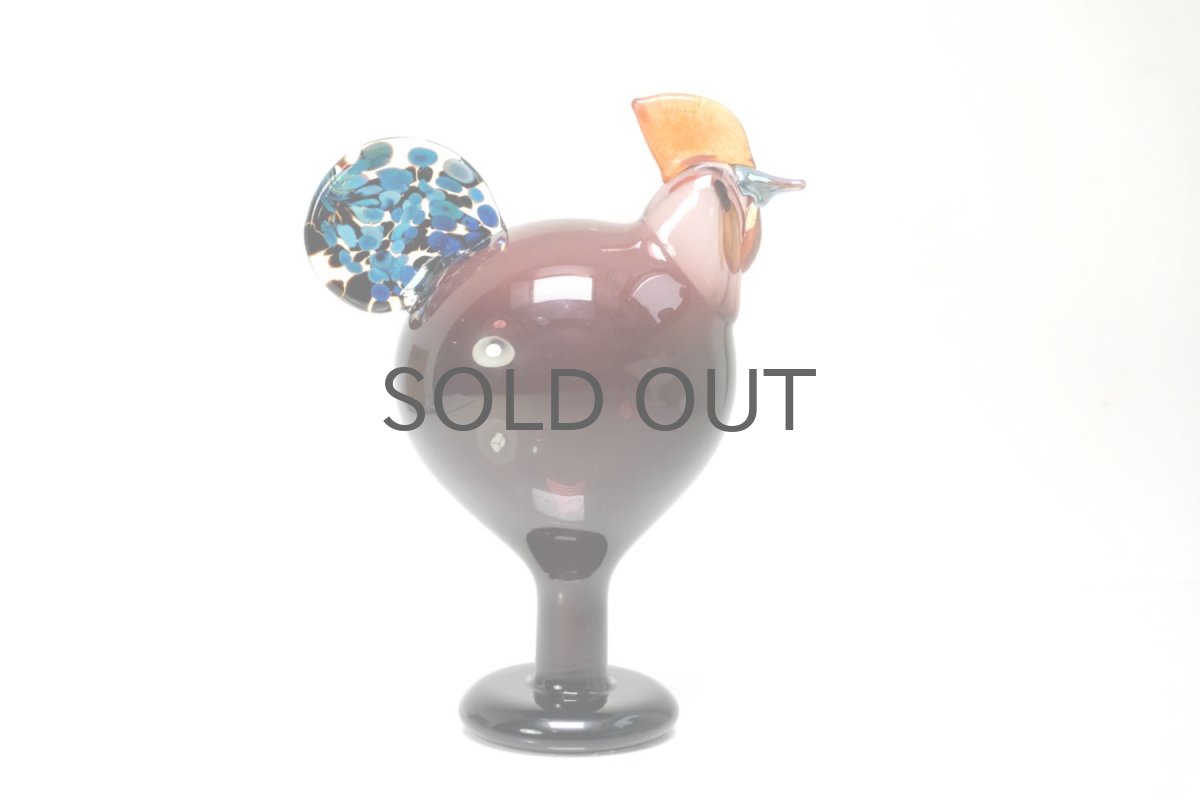 画像6: 北欧アートガラス/ビンテージガラス/Oiva Toikka/オイバ・トイッカ/iittala/イッタラ/Birds/バード/Kukko/Rooster/ルースター/1998年 (6)