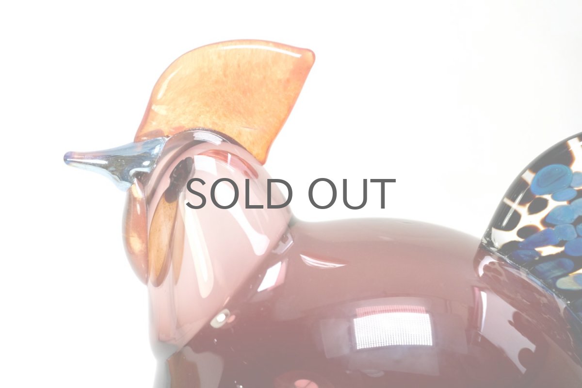 画像2: 北欧アートガラス/ビンテージガラス/Oiva Toikka/オイバ・トイッカ/iittala/イッタラ/Birds/バード/Kukko/Rooster/ルースター/1998年 (2)