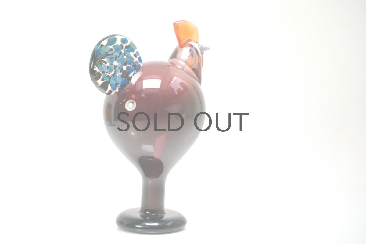 画像5: 北欧アートガラス/ビンテージガラス/Oiva Toikka/オイバ・トイッカ/iittala/イッタラ/Birds/バード/Kukko/Rooster/ルースター/1998年 (5)