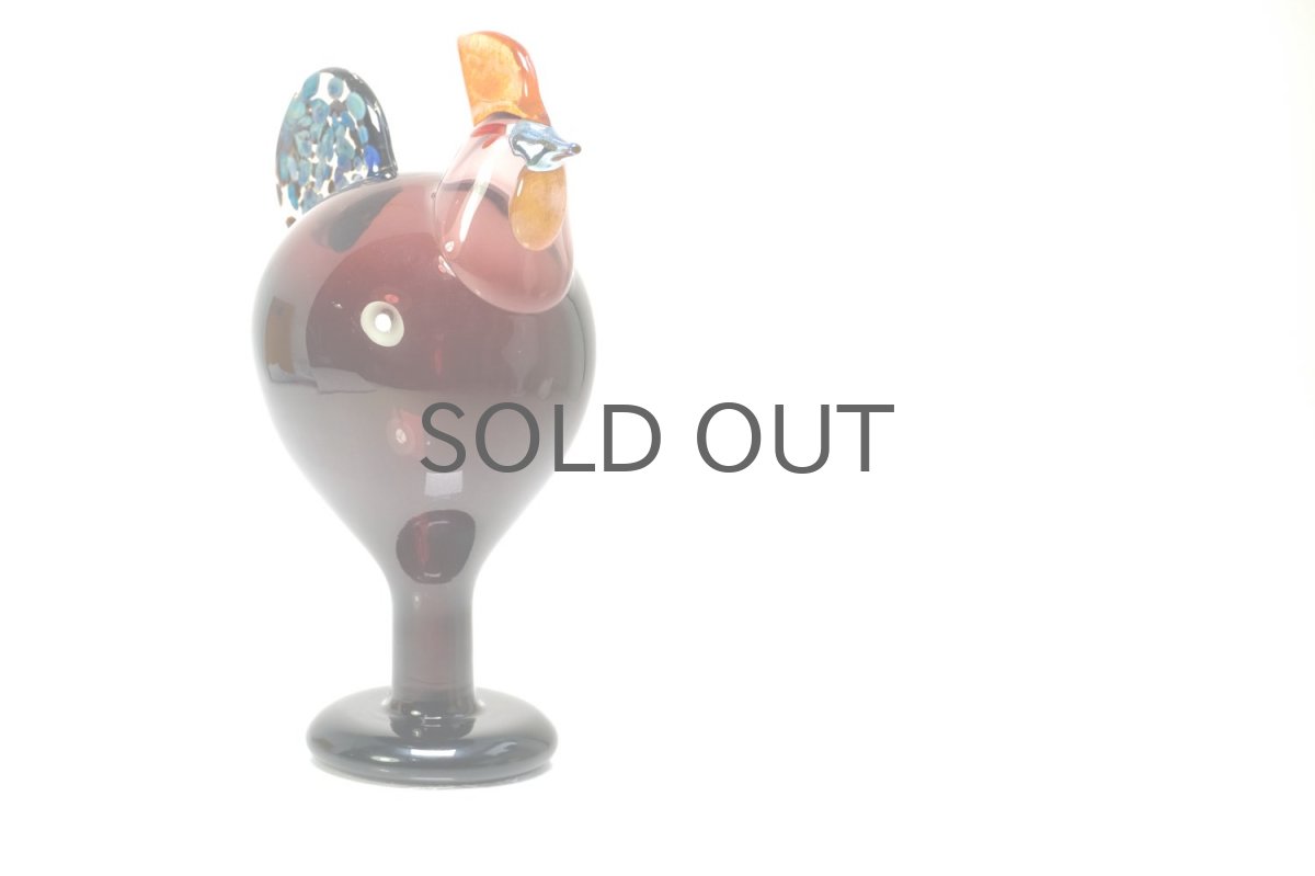 画像4: 北欧アートガラス/ビンテージガラス/Oiva Toikka/オイバ・トイッカ/iittala/イッタラ/Birds/バード/Kukko/Rooster/ルースター/1998年 (4)