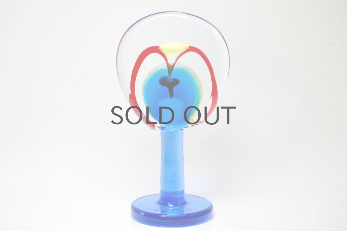 画像5: 【K様専用】北欧アートガラス/ビンテージガラス/アートピース/Oiva Toikka/オイバトイッカ/Lollipop/ロリポップ/2004/200個限定/ブルー (5)