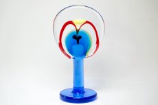 画像5: 北欧アートガラス/ビンテージガラス/アートピース/Oiva Toikka/オイバトイッカ/Lollipop/ロリポップ/2004/200個限定/ブルー (5)