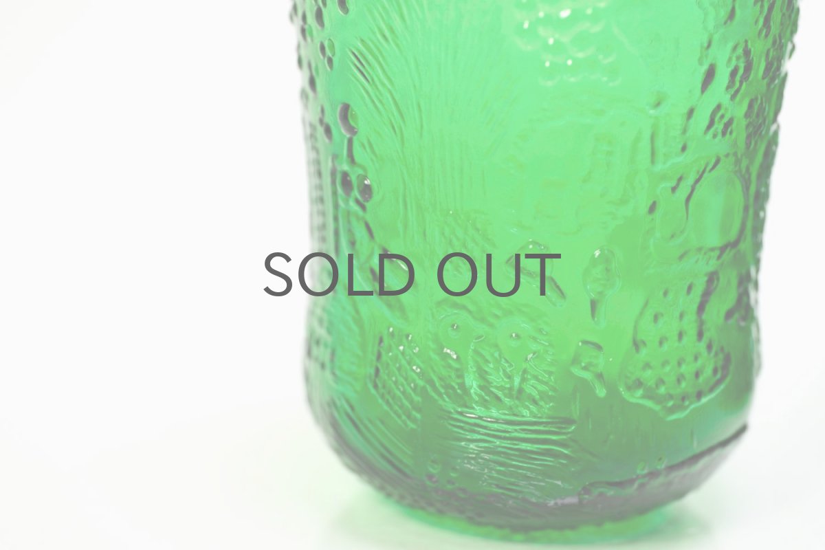 画像2: 北欧ビンテージガラス/Oiva Toikka/オイバ・トイッカ/ファウナ/NUUTAJARVI/ヌータヤルヴィ/グリーン/グラス (2)