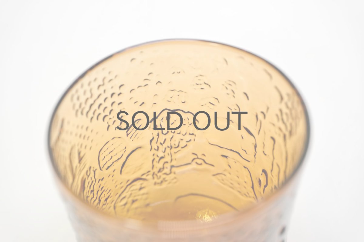 画像2: 北欧ビンテージガラス/Oiva Toikka/オイバ・トイッカ/ファウナ/NUUTAJARVI/ヌータヤルヴィ/アンバー/グラス (2)