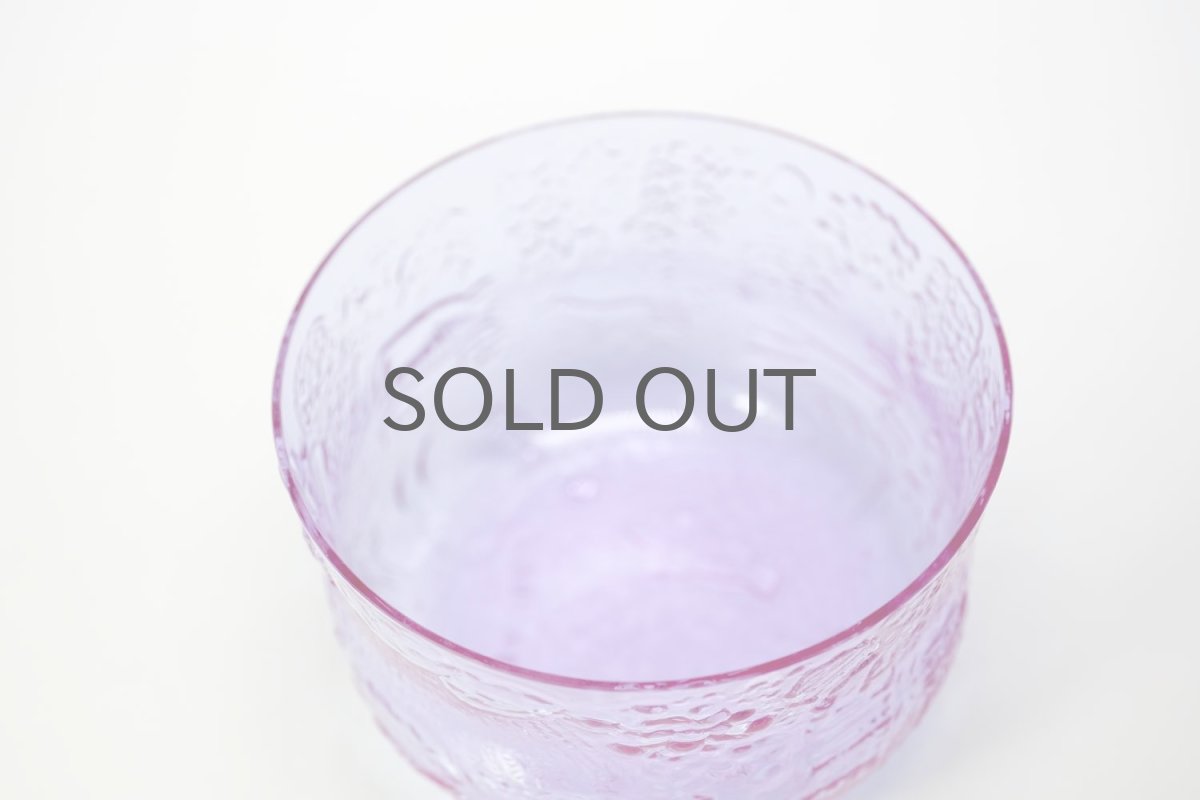 画像3: 北欧ビンテージガラス/Oiva Toikka/オイバ・トイッカ/ファウナ/NUUTAJARVI/ヌータヤルヴィ/ボウル/アメジスト/直径11cm (3)