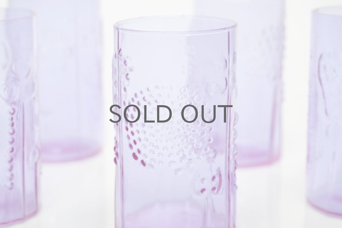 画像2: 北欧ビンテージガラス/オイバトイッカ/フローラ/グラス/タンブラー/高さ10cm/アメジスト (2)