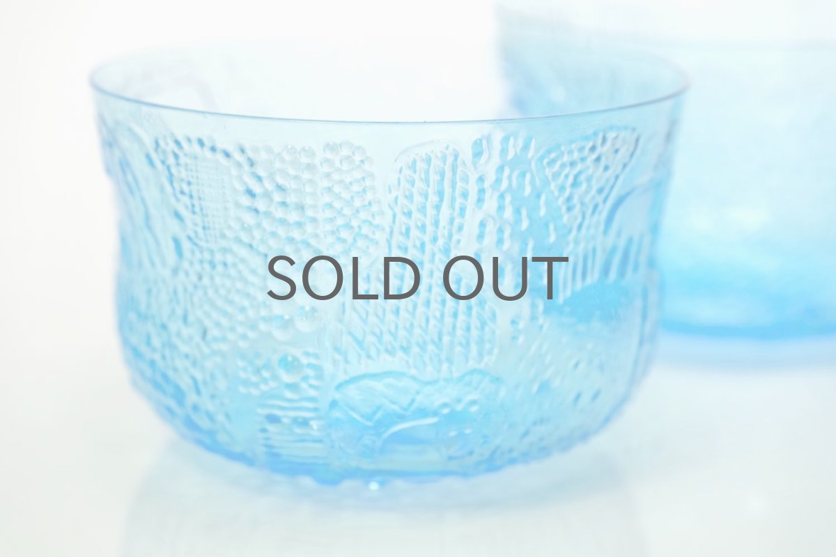 画像2: 北欧ビンテージガラス/Oiva Toikka/オイバ・トイッカ/ファウナ/NUUTAJARVI/ヌータヤルヴィ/ブルー/ボウル (2)