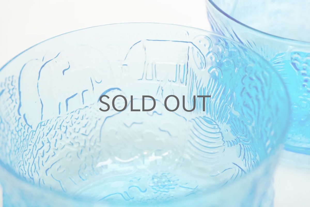 画像3: 北欧ビンテージガラス/Oiva Toikka/オイバ・トイッカ/ファウナ/NUUTAJARVI/ヌータヤルヴィ/ブルー/ボウル (3)