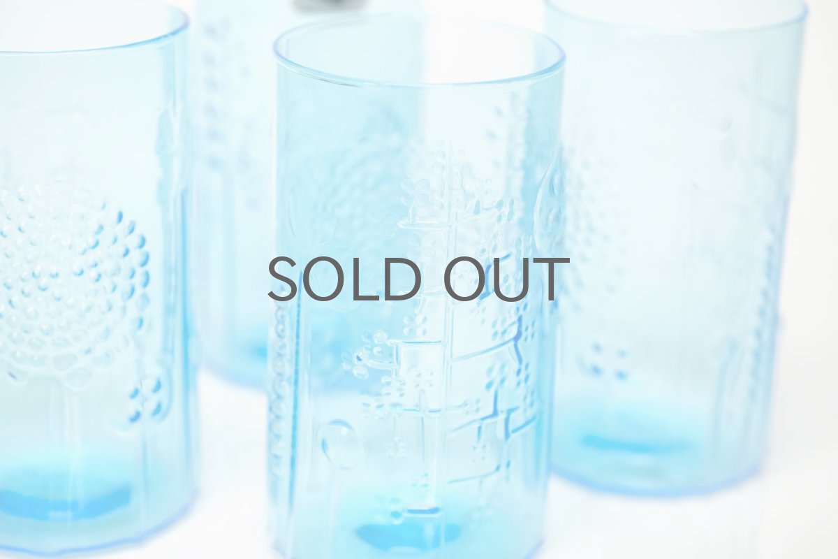 画像2: 北欧ビンテージガラス/オイバトイッカ/フローラ/ヌータヤルヴィ/グラス/タンブラー/H10cm/ブルー (2)