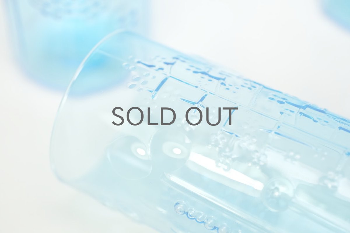 画像4: 北欧ビンテージガラス/オイバトイッカ/フローラ/ヌータヤルヴィ/グラス/タンブラー/H10cm/ブルー (4)