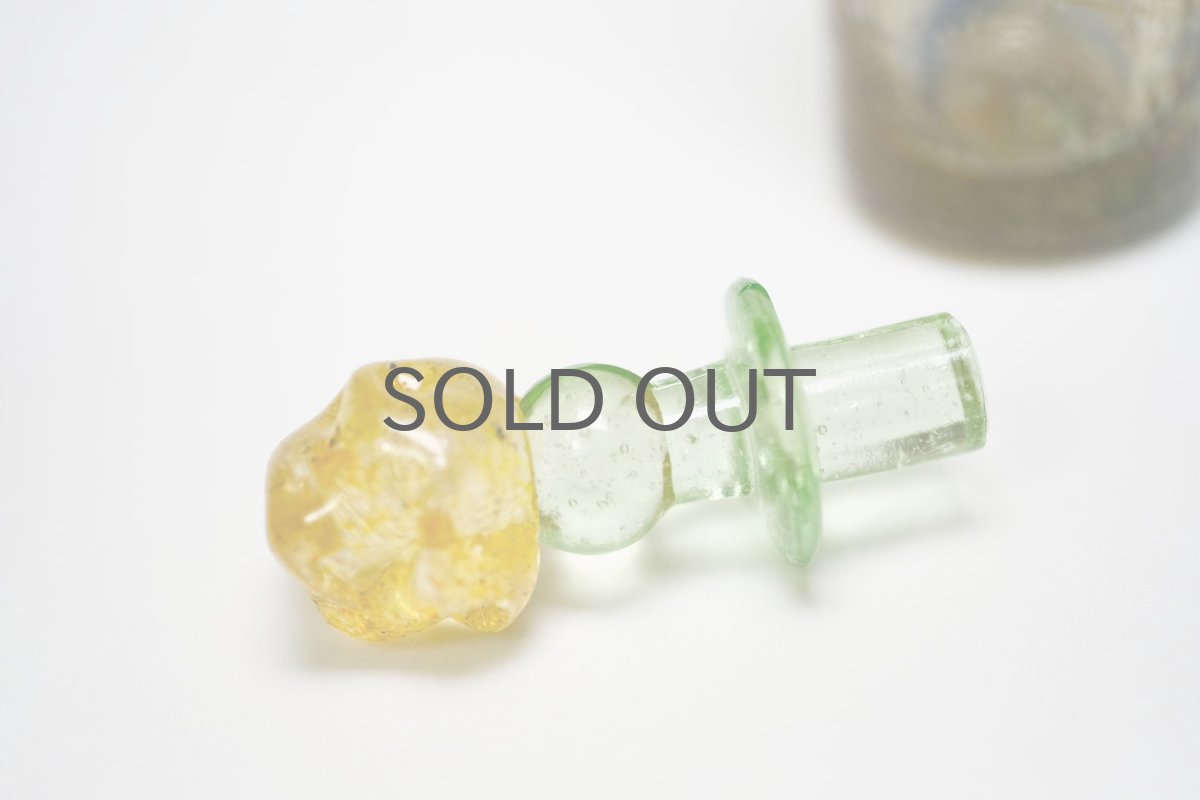 画像5: 北欧アートガラス/ビンテージガラス/Oiva Toikka/オイバ・トイッカ/Nuutajarvi/ヌータヤルヴィ/Puteli/プテリボトル/MIサイズ/マーブル (5)