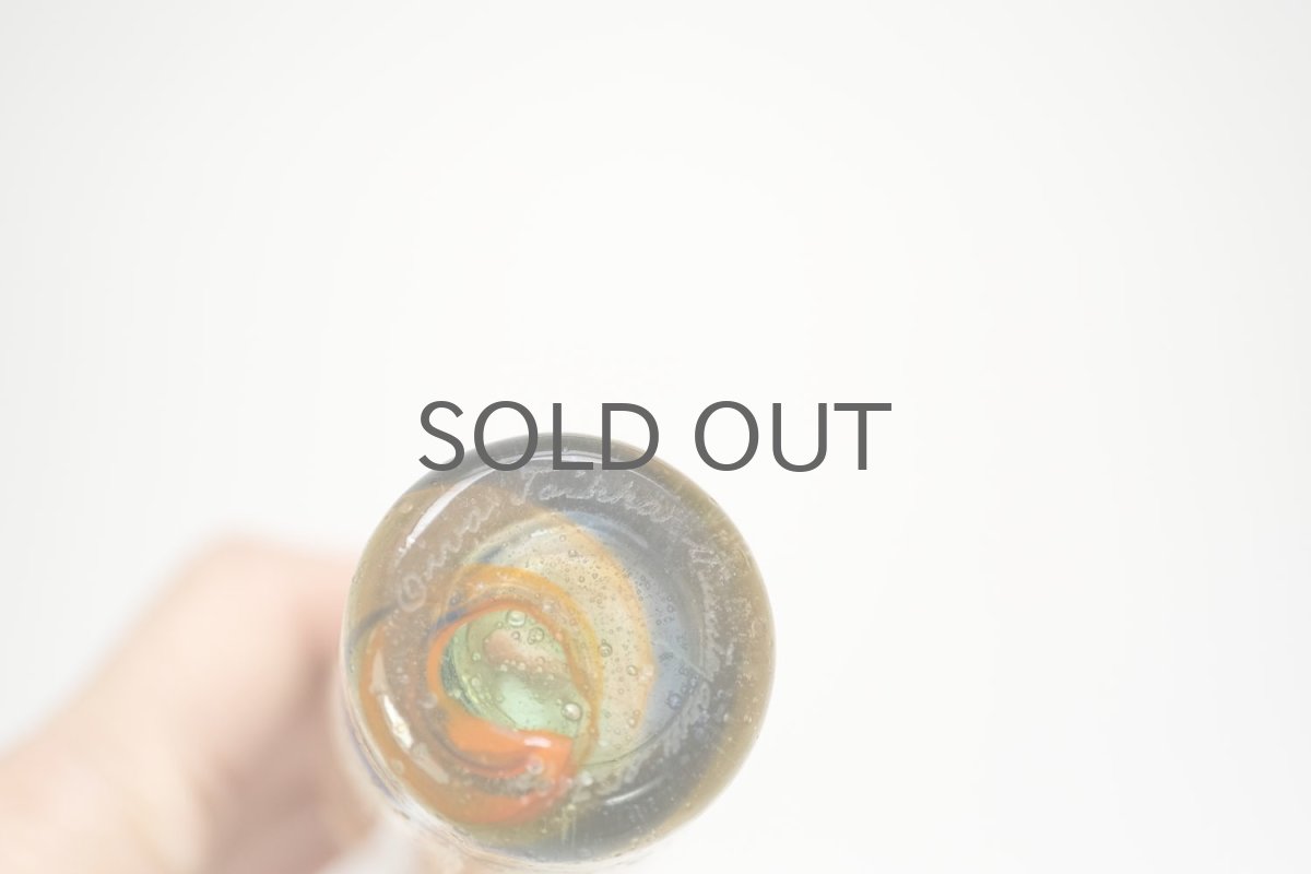 画像9: 北欧アートガラス/ビンテージガラス/Oiva Toikka/オイバ・トイッカ/Nuutajarvi/ヌータヤルヴィ/Puteli/プテリボトル/MIサイズ/マーブル (9)