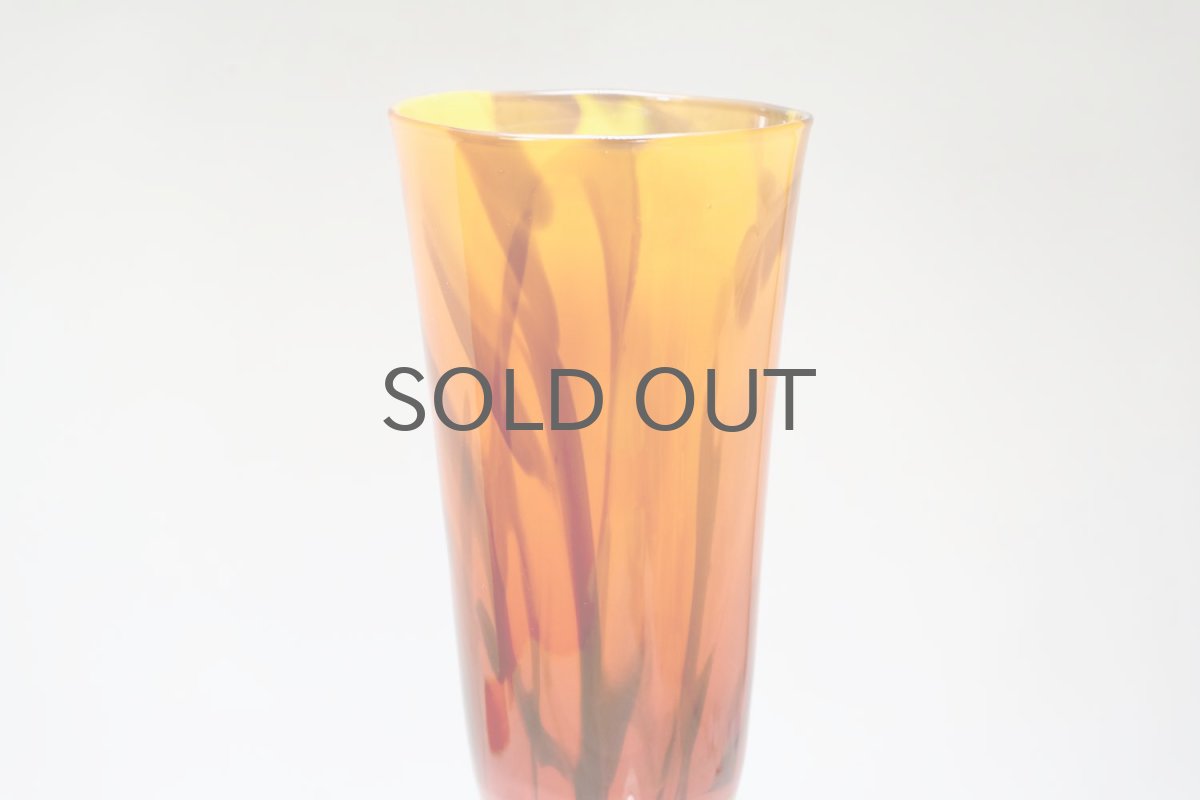 画像3: 北欧アートガラス/ビンテージガラス/Oiva Toikka/オイバ・トイッカ/Nuutajarvi/ヌータヤルヴィ/オレンジ✕グリーン/ユニークピース (3)