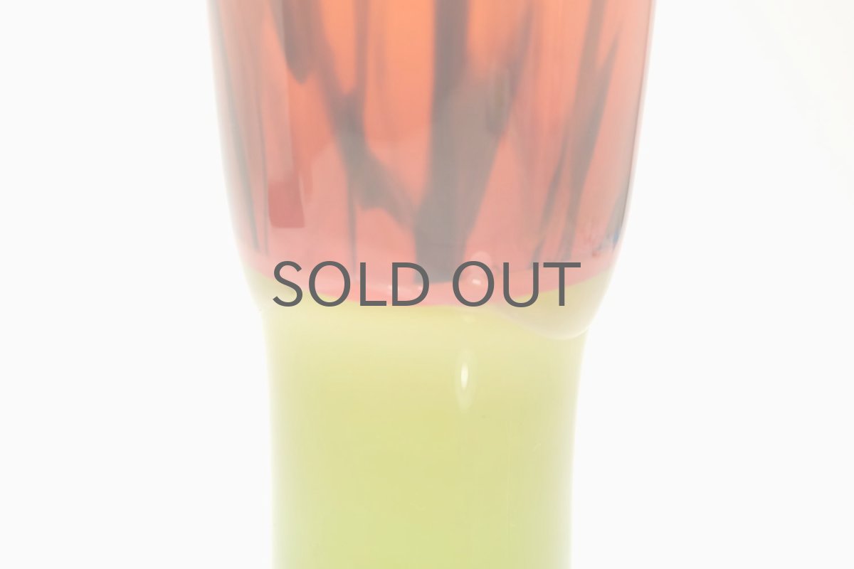 画像6: 北欧アートガラス/ビンテージガラス/Oiva Toikka/オイバ・トイッカ/Nuutajarvi/ヌータヤルヴィ/オレンジ✕グリーン/ユニークピース (6)