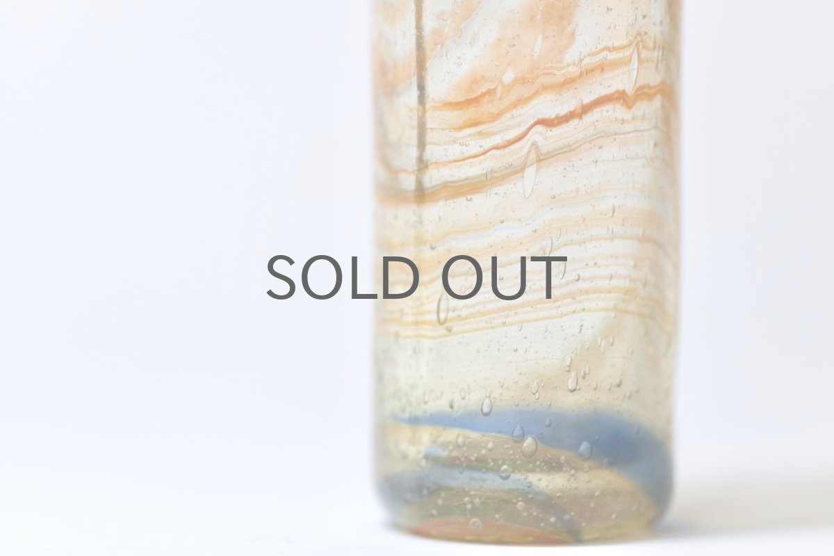 画像7: 北欧アートガラス/ビンテージガラス/Oiva Toikka/オイバ・トイッカ/Nuutajarvi/ヌータヤルヴィ/Puteli/プテリボトル/MIサイズ/マーブル (7)